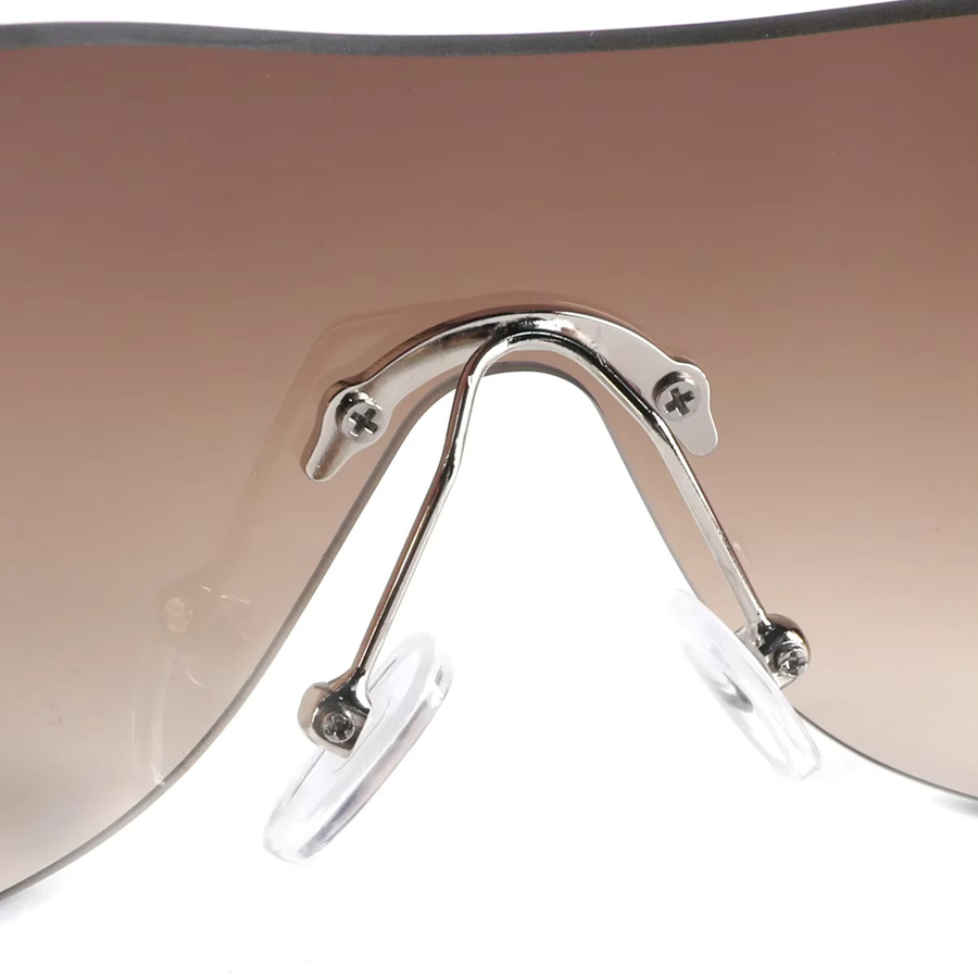 Sonnenbrille Herz, randlos, Butterfly, braun, Unisex - Bild 2