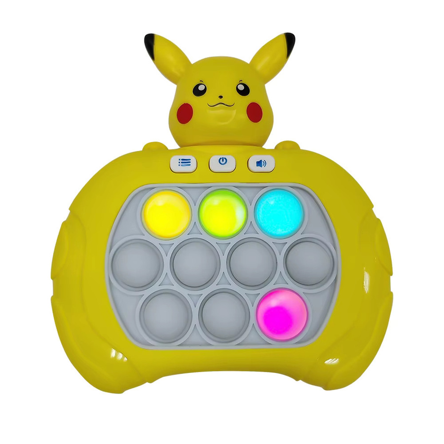 Bandai Pikachu Quick Push Pop-Up Fidget Bubble, Elektronisches Pop-It Pro Spiel, mit Licht - Bild 2