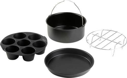 DOMO Zubehörset für die Deli-Fryer Fritteuse in Schwarz, spülmaschinenfest - Bild 1