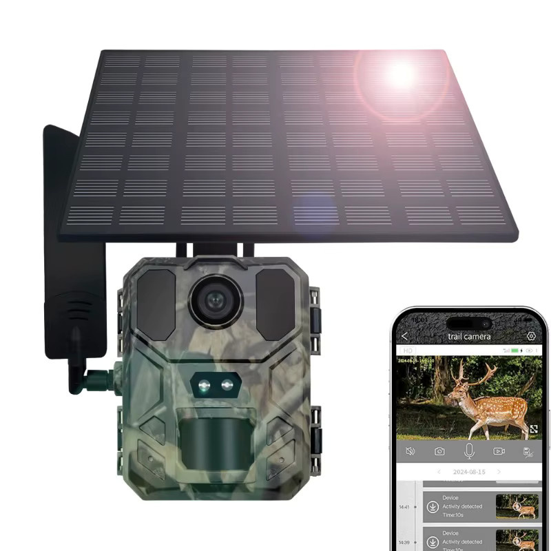 Suntekcam 4G Solar Wildkamera mit integrierter SIM-Karte, 30MP 2K Auflösung, Nachtsicht und Smartphone-App, 120 Grad Erfassungswinkel mit Bewegungserkennung - Bild 6