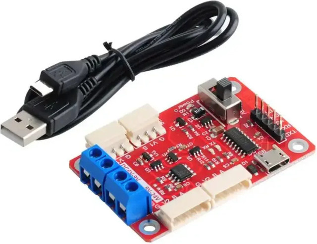 Feetech Serial Port Signal Converter USB zu SMS Servo Microcontroller RS485 zu SCS Servo TTL für ST-3215 SCS225-C006 in Rot - Bild 1