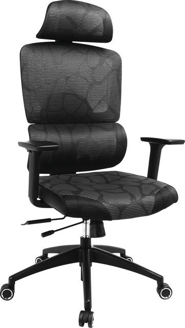Sandberg ErgoFusion Gaming Chair Pro Universal-Gamingstuhl mit gepolstertem Sitz und Kopfstütze in Schwarz-Grau - Bild 1