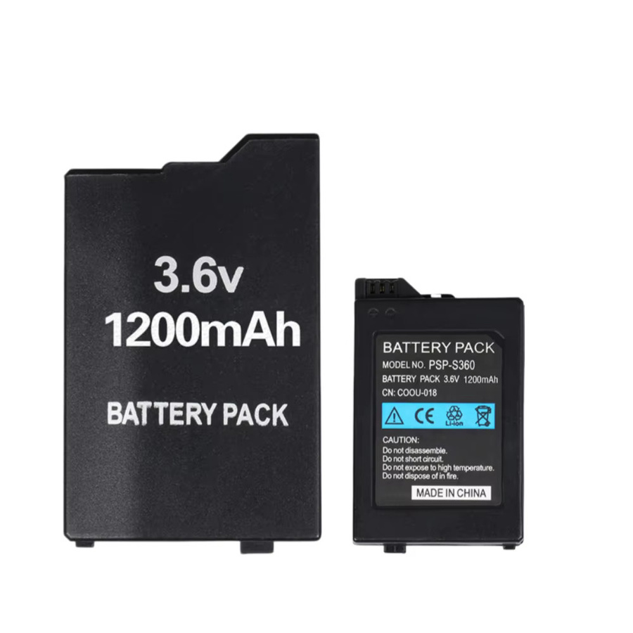 Sony PSP-S110 3,6V Akku in Schwarz für PSP 2000 und PSP 3000 Spielkonsolen, wiederaufladbarer Lithium-Ionen-Ersatzakku - Bild 2