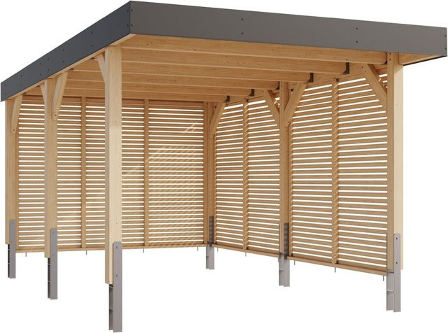 Karibu Carport in Einzel- oder Doppelausführung mit oder ohne Seitenwand - Bild 1