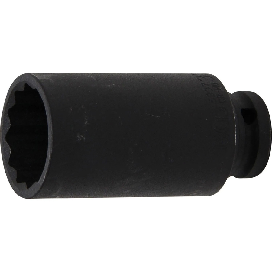 BGS Kraft-Steckschlüssel-Einsatz Zwölfkant 5337, Antrieb Innenvierkant 12,5 mm (1/2 Zoll), Schlüsselweite 30 mm, schwarz - Bild 2
