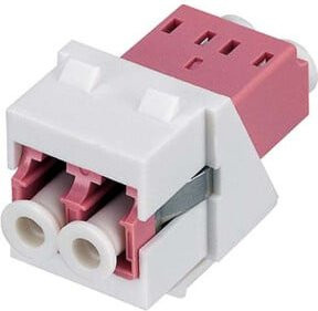 Rutenbeck LC-D Keystone Modul MM OM4 in Violett und Weiß - Bild 1