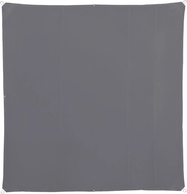Relaxdays Sonnensegel quadratisch aus Polyester in Grau mit UV-Schutz 30+ B x B: 500 x 500 cm - Bild 1