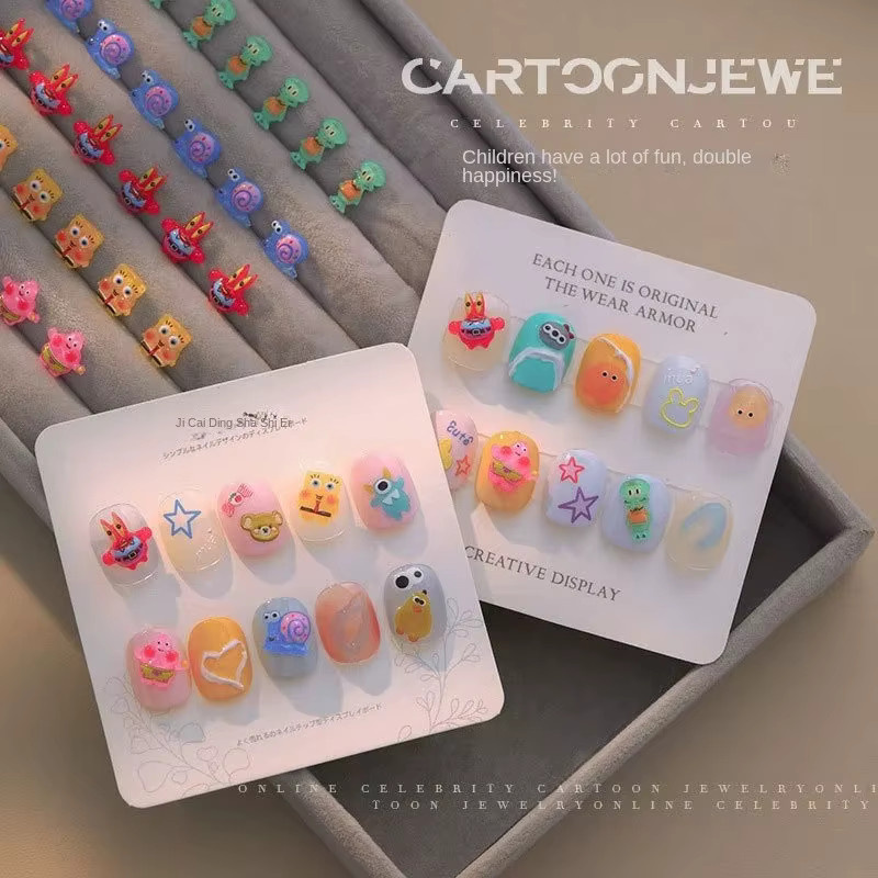 Potdemiel SpongeBob Nagelkunst Zubehör, 5 Stück, Glänzend - Bild 2
