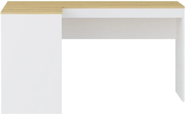 Vente-unique Schreibtisch Ridova in Weiß, Rechteckig, Breite: 140 cm - Bild 1