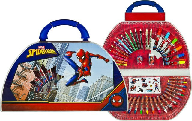 UNDERCOVER Spiderman Malkoffer 51-teiliges Set - Bild 1