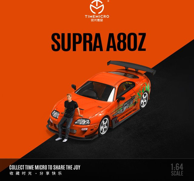 TIME MICRO Supra A80z, Modellauto, 1:64, Orange, Metall - Bild 1
