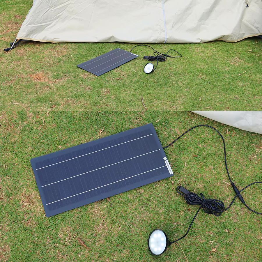 xinpuguang Solarpanel Kit 11W 12V Hocheffizientes Solar-Erhaltungsladegerät IP65 Wasserdicht in Schwarz - Bild 5