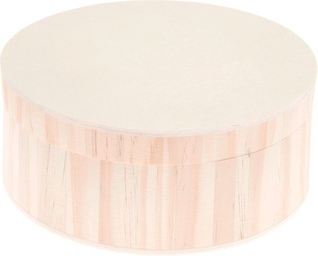 Rico Design Holzbox rund mit Magnetverschluss in Braun, Durchmesser: 12 cm, Höhe: 6 cm - Bild 1