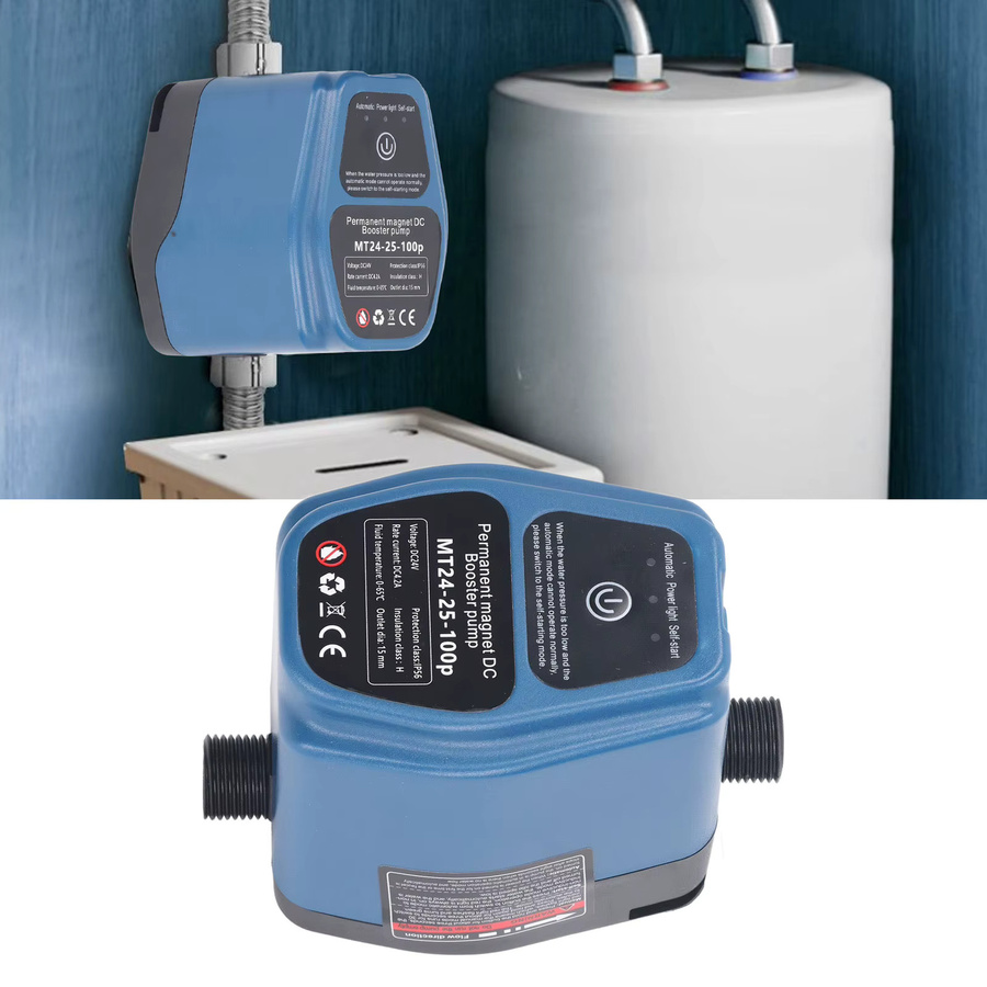 Fdit Wasserdruckerhöhungspumpe mit intelligenter Erkennung, 100 W, 24 V, 25 l/min, IP56 Schutzklasse - Bild 3