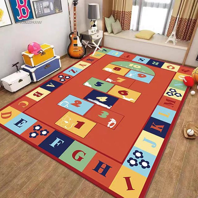 Flauschiger Kinderzimmerteppich Lodestar in Multicolour, Waschbare und Rutschfeste Matte für Wohnzimmer und Schlafzimmer, B/T: 60 x 40 cm - Bild 1