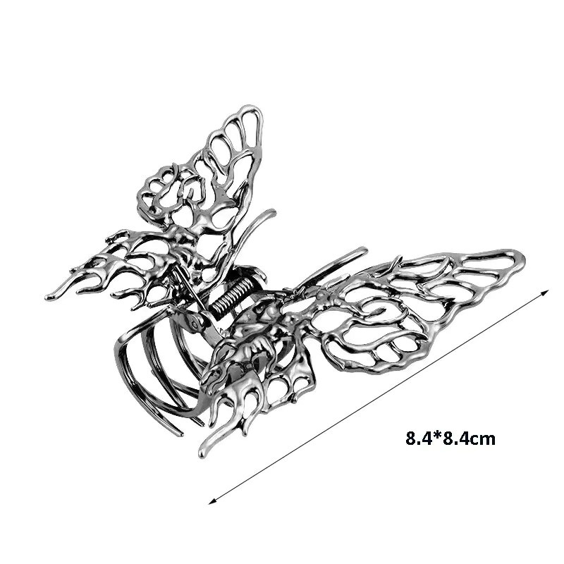Haarnadel Schmetterling, Kreuz, Rose, Blume, Silber, Damen, Mädchen - Bild 5