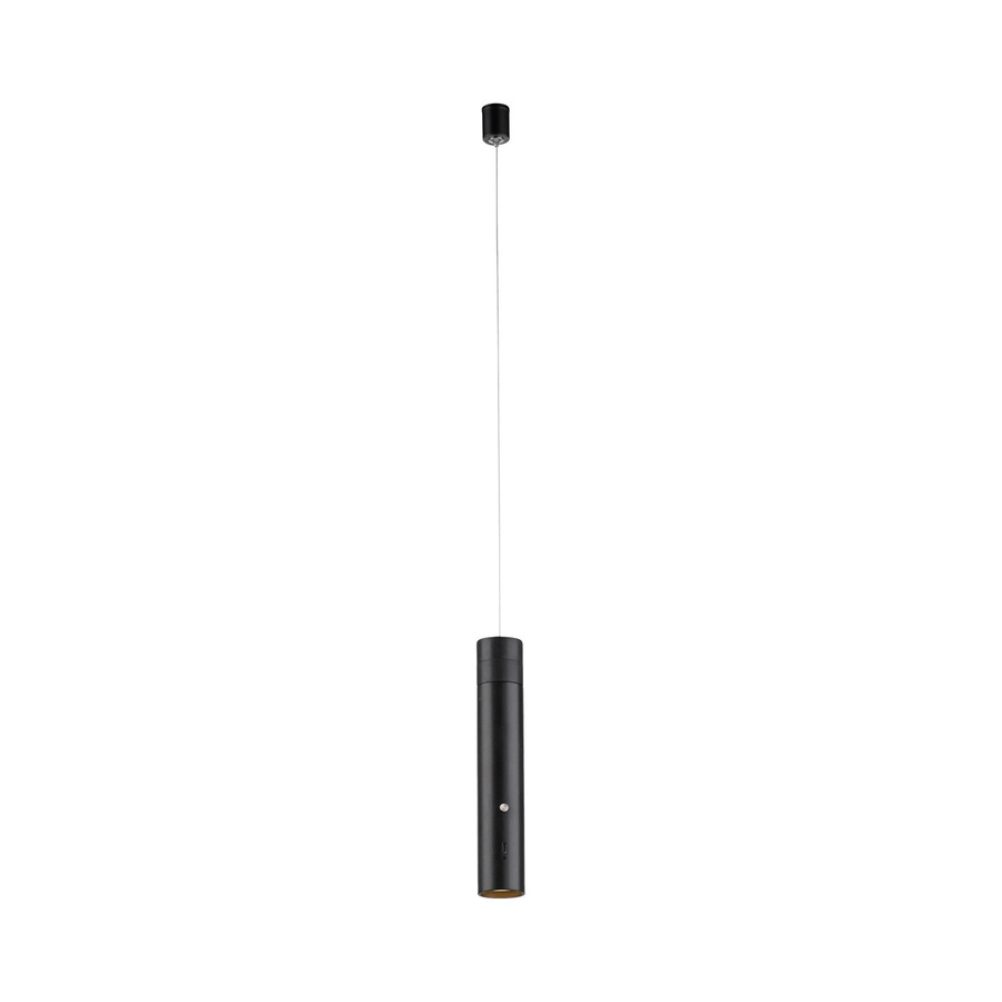Just Light LED-Akku-Pendelleuchte Attach Schwarz, dimmbar und höhenverstellbar, Durchmesser: 16 cm, Höhe: 120 cm - Bild 2