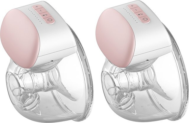 Bebebao BB-P1 Tragbare elektrische Milchpumpe in Pink, BPA-frei, freihändiger Milchsammler zum Stillen - Bild 1