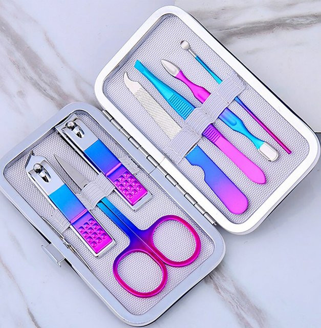 TPFBeauty Maniküre- & Pediküre-Set, 7-teilig, Bunt - Bild 1