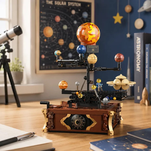 FUNXINEE Weltraum-Sonnensystem-Modell, Baustein-Set, 697 Teile, ab 8 Jahren - Bild 1