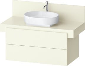 Duravit Waschtischunterschrank Balcoon in Elfenbeinstruktur mit 2 Schranktüren, B/T/H: 100 x 57 x 53,4 cm - Bild 1