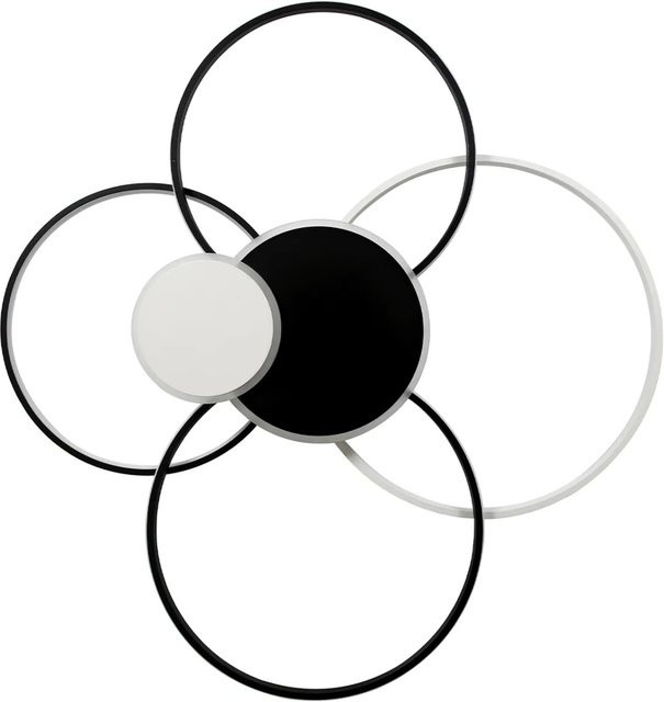 NETTLIFE LED Deckenleuchte aus Metall in Weiß, dimmbar mit Fernbedienung, Länge: 94 cm - Bild 1