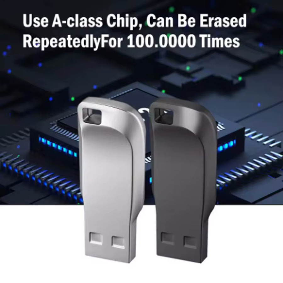 USB 2.0 Flash Drive Metallstab Pendrive in Silber - Bild 5