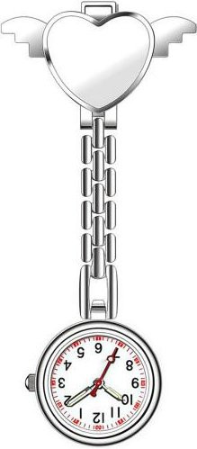 qiumingcai Clip-on Uhr, Quarz, Edelstahl, Weiß, Damen - Bild 1