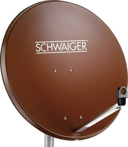 Schwaiger SPI996.2 SAT Antenne aus Stahl in Ziegel-Rot, Durchmesser: 80 cm - Bild 1