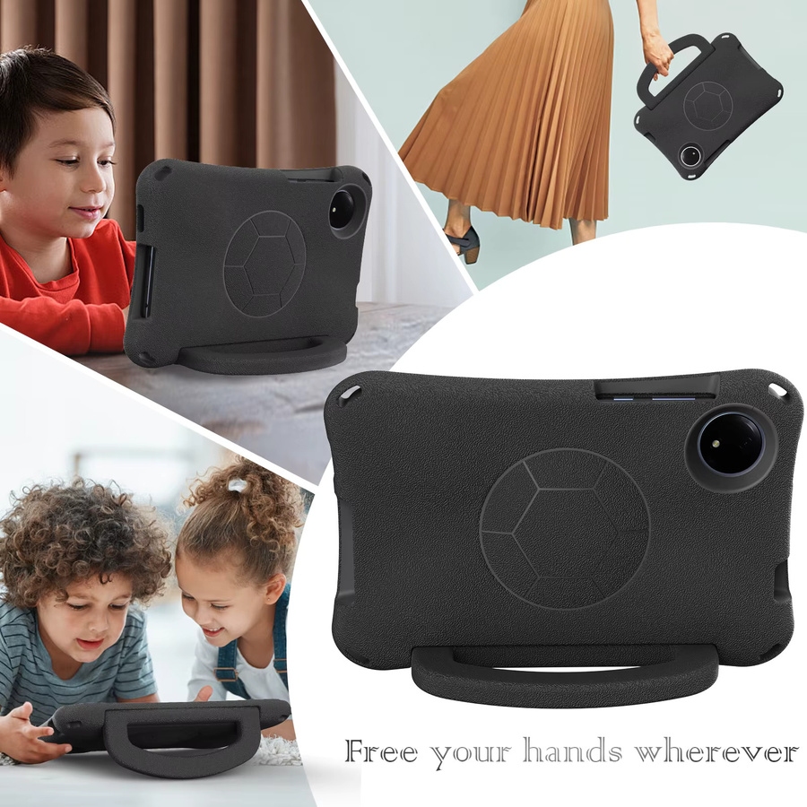 Fußball EVA Schutzhülle für Xiaomi Redmi Pad SE und Xiaomi Pad 5 6 Pro in Schwarz mit Standfunktion - Bild 6