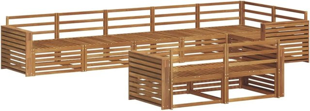 vidaXL Outdoor-Sofagarnitur 8-teilig aus Akazienholz in Braun - Bild 1