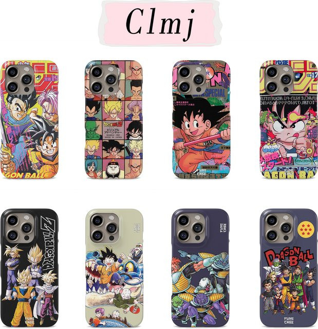 Bandai Handyhülle mit Anime Dragon Ball Goku Design für iPhone 11 bis iPhone 17 Pro Max Plus Multicolor mit doppelschichtiger Abdeckung - Bild 1