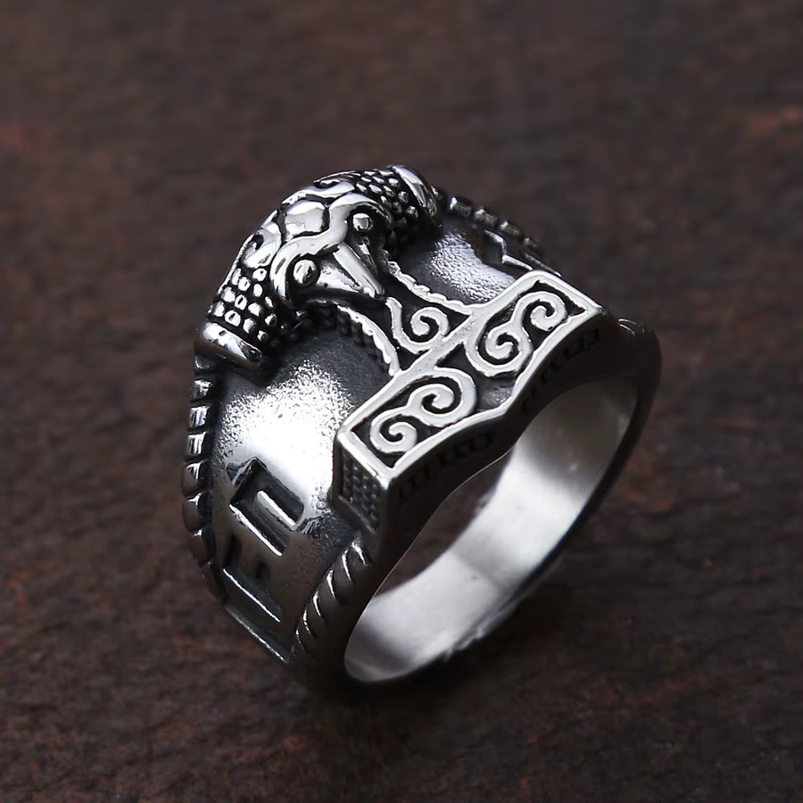 TOGA PULLA Ring Edelstahl, Silber, Herren - Bild 2