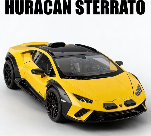 RMZ city Huracan Sterrato SVJ63 Automodell, Maßstab 1:18, mit Licht und Sound - Bild 1