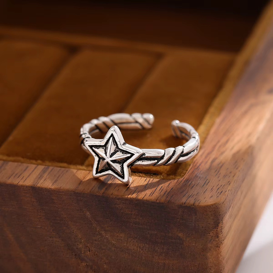 Ring 925 Silber, Stern, Vintage - Bild 4