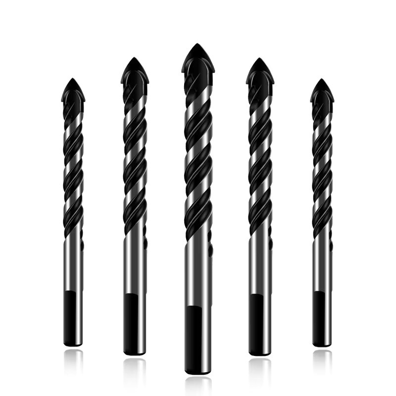JUSTINLAU Multifunktions-Legierungsbohrer für Keramikfliesen, dreieckiger Glasbohrer, Farbe: Schwarz, Durchmesser: 6 mm, 8 mm, 10 mm - Bild 5