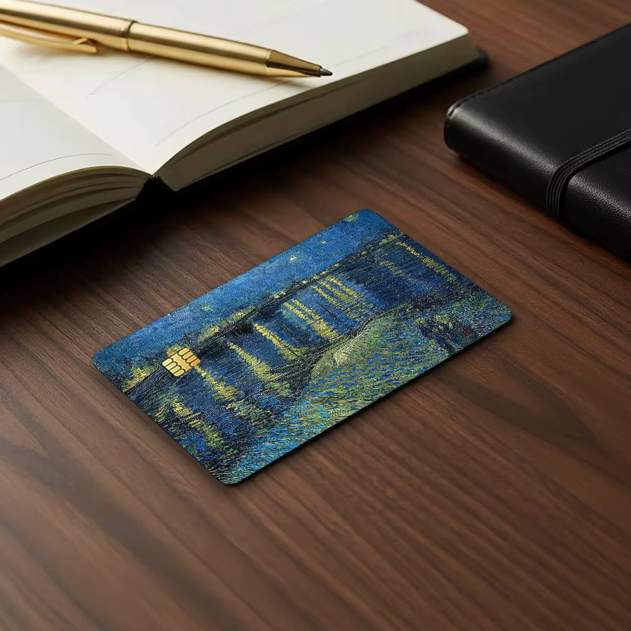 Art Van Dekorative Karten-Aufkleber mit Van Gogh Gemädern, 4 Stück, Mehrfarbig, Rechteckig - Bild 4