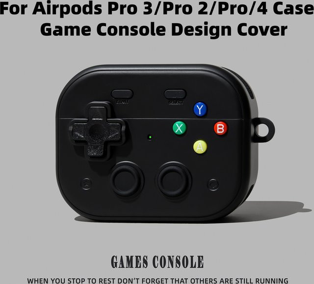 Fancan Silikonhülle für AirPods Pro 3 mit 3D-Spieldesign und Reinigungsset in Grau - Bild 1