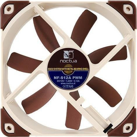 Noctua NF-S12A PWM Luftkühler in Beige und Braun, B/H/T: 120 x 120 x 25 mm - Bild 2