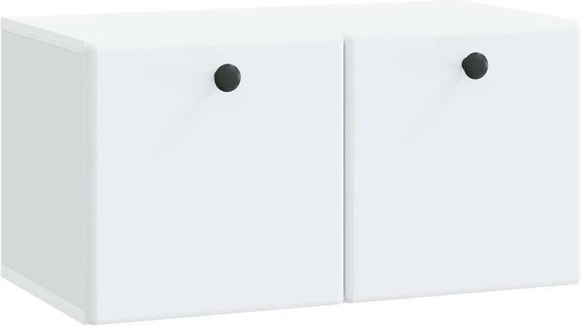vidaXL Wandmontierter TV-Schrank Weiß Modern aus Holzwerkstoff B/H/T: 59,5 x 30 x 31 cm - Bild 1