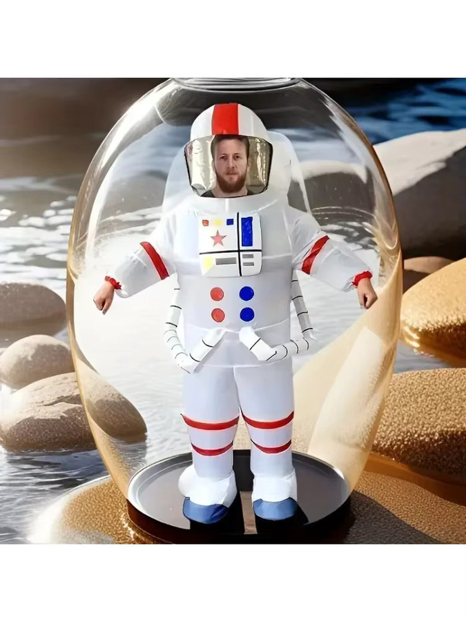 Hangchen Family Astronauten-Kostüm, Weltraum, Weiß - Bild 5