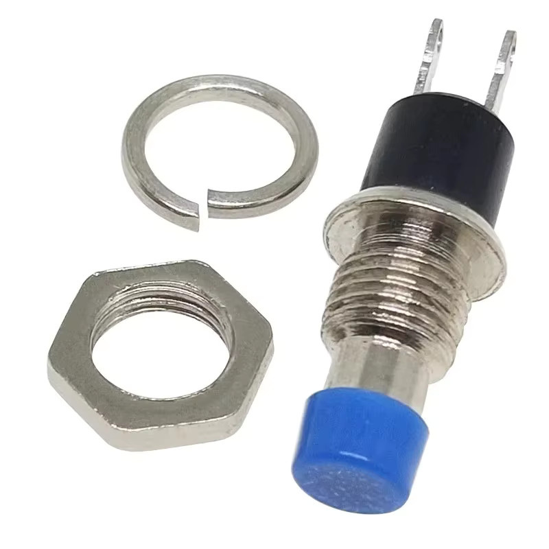 5er Set PBS-110 Momentary Push Button Switch Mikro Schalter Gelb, 7mm Durchmesser, NO oder NC Auswahl - Bild 2