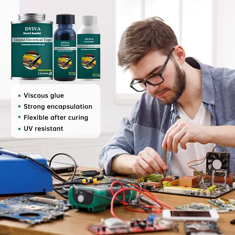 DViva Flüssiges Isolierband wasserdichtes Reparaturgummi für Kabel und Metallschweißkleber 50 ml bis 300 ml - Bild 5