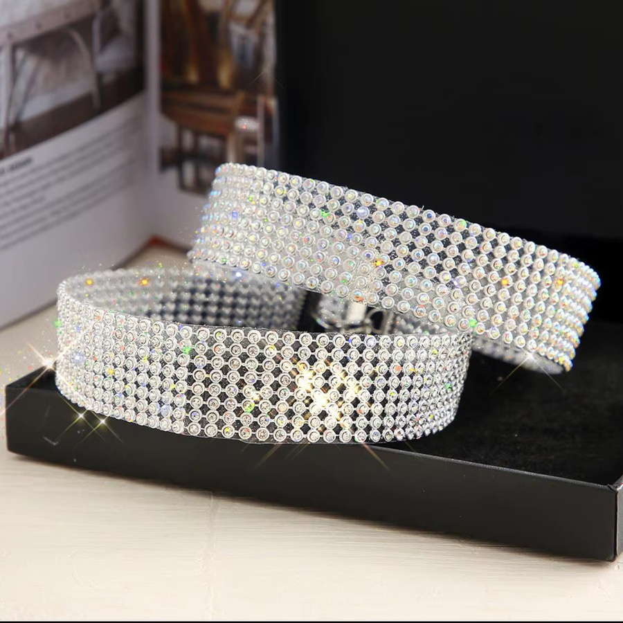 XUBCHC Halskette, Silber, Strass, Kristall, Damen - Bild 2
