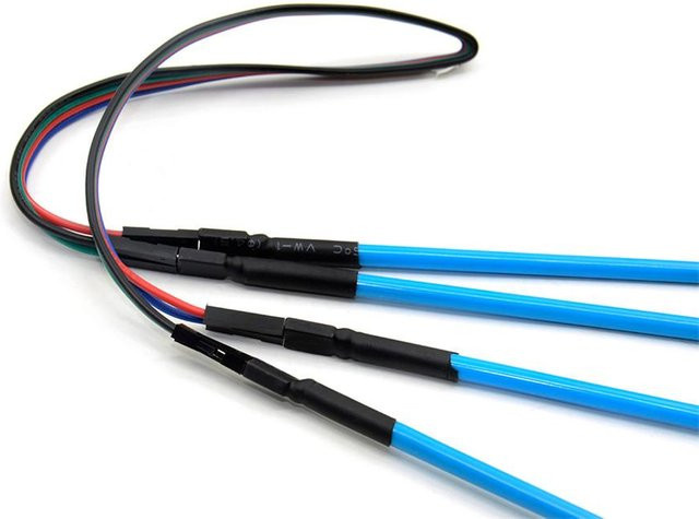 Topfactory LED BDM Rahmen-Sondenstifte Set mit Verbindungskabeln für KTAG KESS FGTECH in Schwarz und Blau - Bild 1