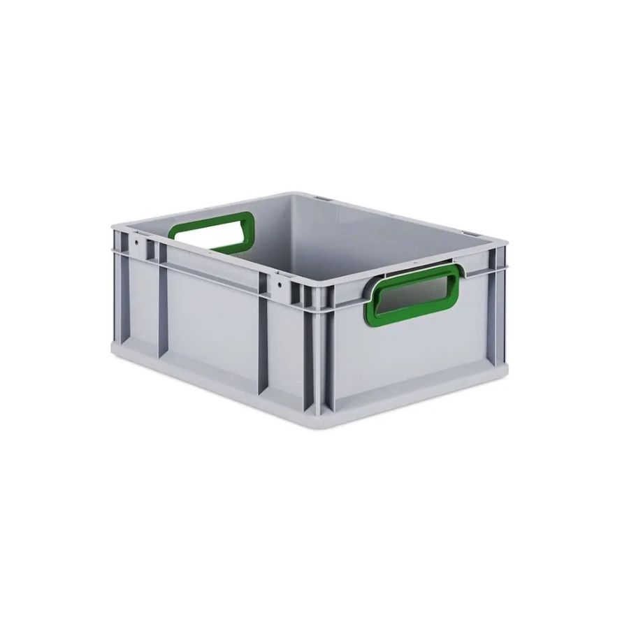 PROREGAL Eurobox Nextgen Color Transportbox mit Griffen, Grün, H x B x T: 17 x 30 x 40 cm, 16 Liter - Bild 2