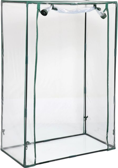 Floraworld Gewächshaus mit transparentem PVC-Folie und Flachdach für die Pflanzenzucht im Garten, 0,5 m2 - Bild 1