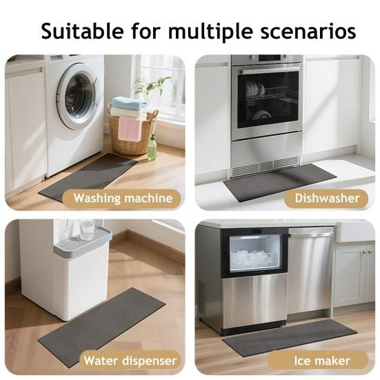Rutschfeste und wasserdichte Kieselgur Fußmatte von mieshangle in Beige zur Feuchtigkeitsaufnahme für Waschmaschinen und Kühlschränke - Bild 5