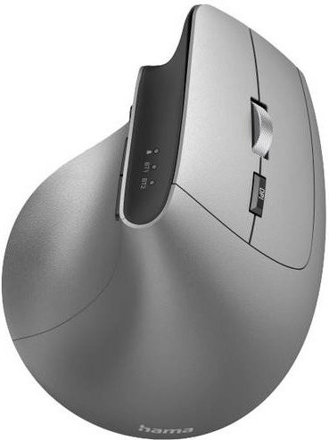 Hama EMW-700 Ergonomische Vertikalmaus Funk Optisch Anthrazit Wiederaufladbar mit 2400 dpi und Bluetooth - Bild 2