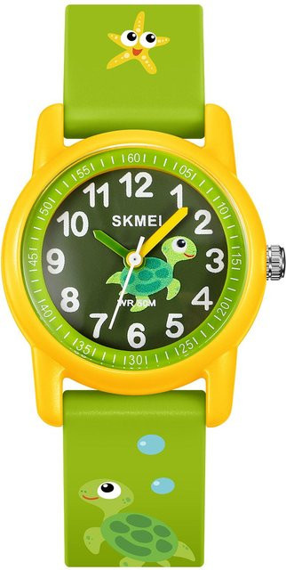 SKMEI Kinderuhr, Quarz, Silikon, Gelb, 5 ATM - Bild 1